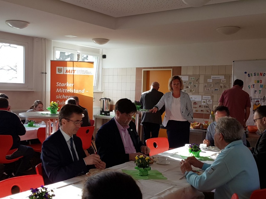 Unternehmerfrühstück 10.04.18 bei der Bäckerei Kuske in Schönwalde