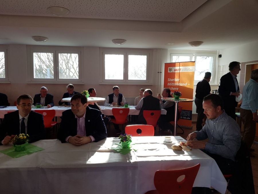 Unternehmerfrühstück 10.04.18 bei der Bäckerei Kuske in Schönwalde