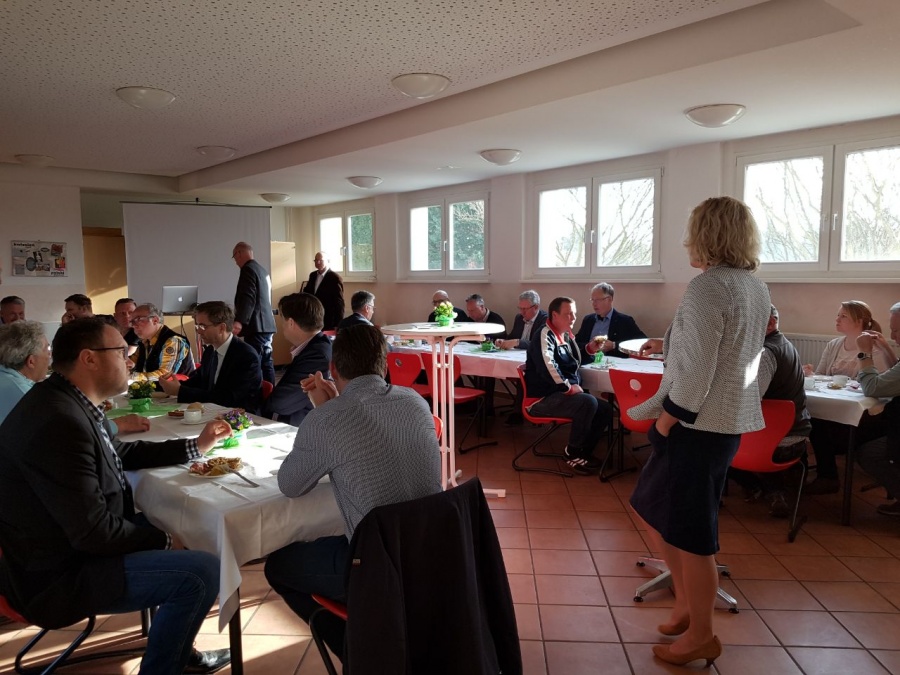 Unternehmerfrühstück 10.04.18 bei der Bäckerei Kuske in Schönwalde