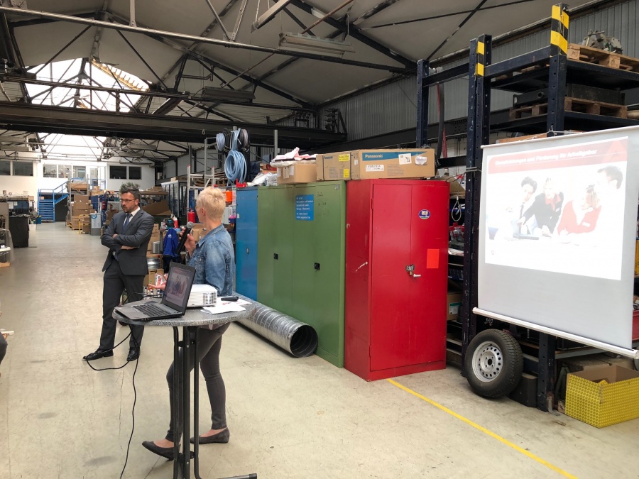 18.04.18 - Wirtschaftstalk bei der Firma Airkom GmbH in Wildau